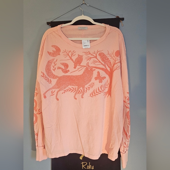 Free People x Ragabond Woodland Doodle Critter Tee NWT Small - Picture 3 of 5